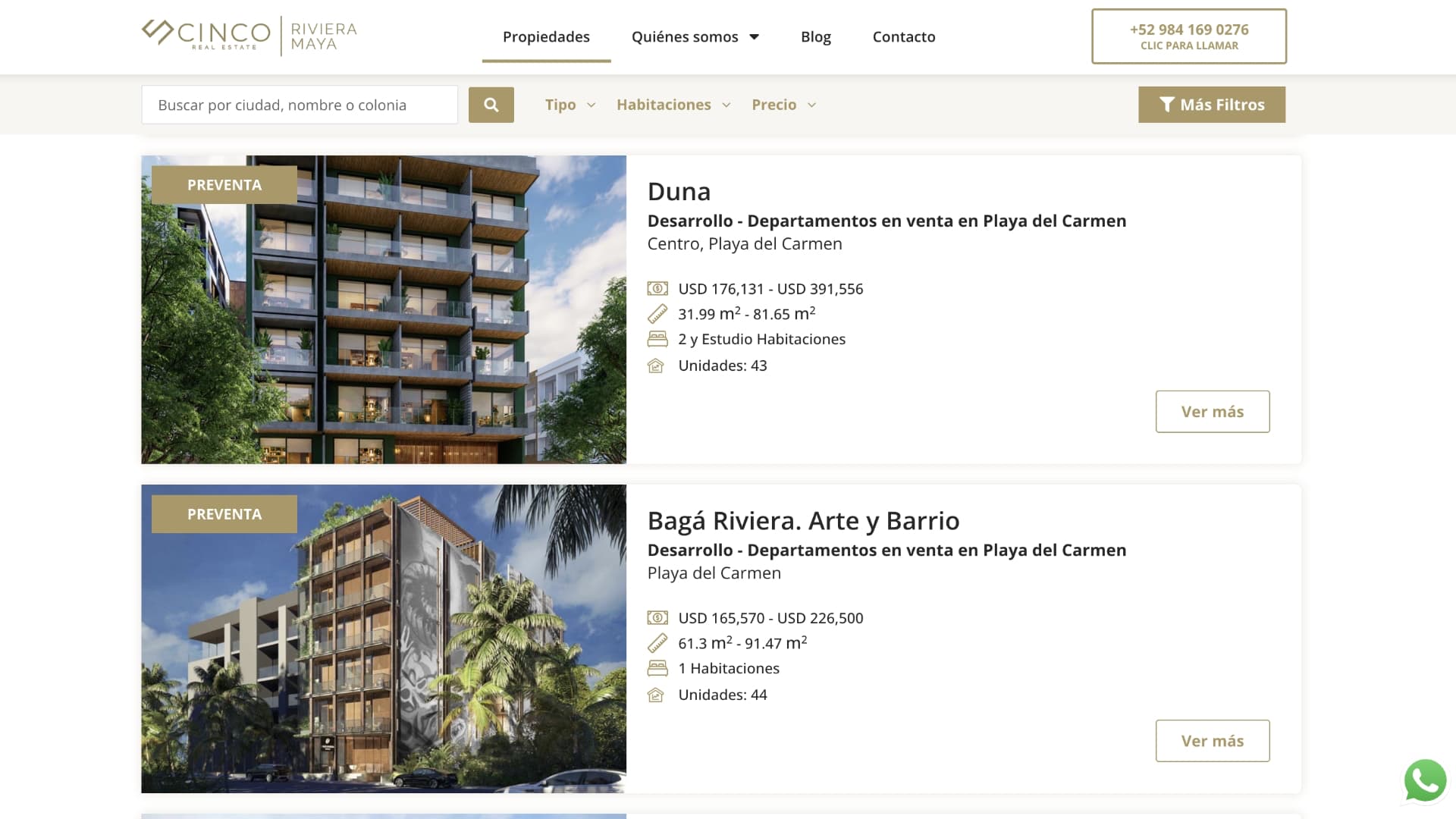 Cinco Real Estate por Shopitek