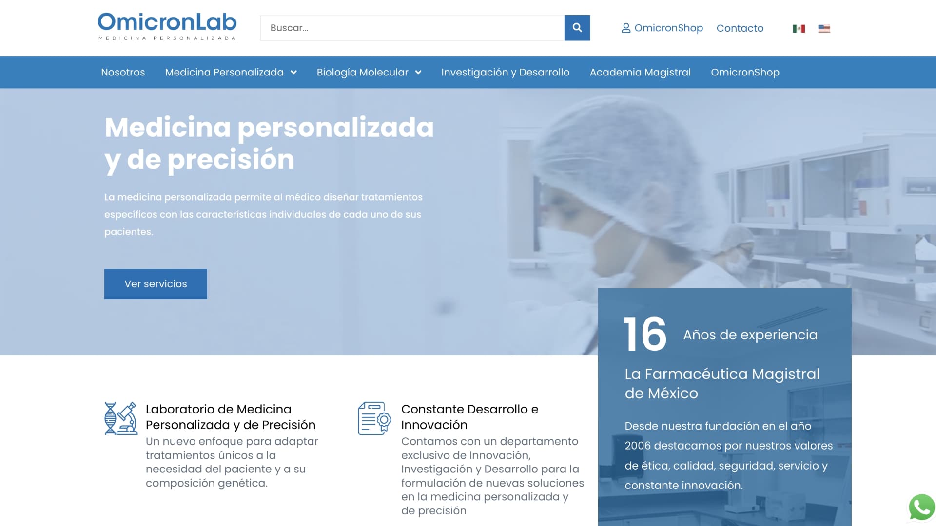 Omicron Lab por Shopitek